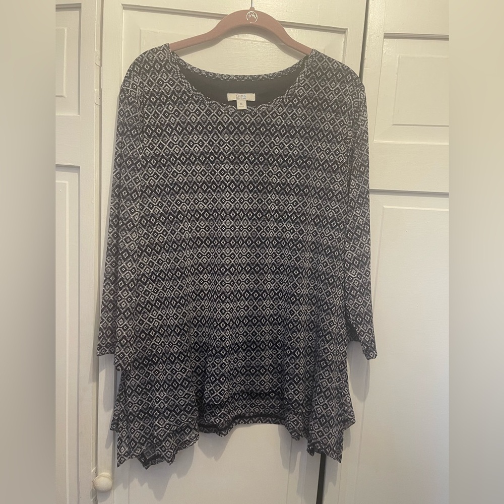 Croft & Barrow Women’s Top Tunic XL NWT
